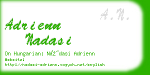 adrienn nadasi business card